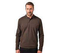 JP 1880 Maglia Polo Basic JP1880 in piqué con Taglio Speciale per l'addome e Maniche Lunghe, dalla tg. XXL alla tg. 8XL Marrone Scuro 6XL 827115117-6XL