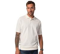 JP 1880 Maglia Polo Basic in piqué con Taglio Speciale per l'addome e Mezze Maniche, Taglie Disponibili dalla XXL alla 10XL Bianco Sporco 6XL 712617200-6XL