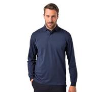 JP 1880 Maglia Polo JP1880 per L'Ufficio con Stampa Allover e Maniche Lunghe, Disponibile Fino alla tg. 8XL Blu Scuro L 840698130-L