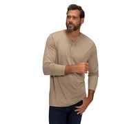 JP 1880 Maglia Serafino Basic con Maniche Lunghe e abbottonatura 702555