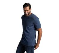 JP 1880 Maglietta con Scollo A V Uomo, Blue Sage Melange, XL