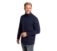JP 1880 Rollkragen-Shirt, Basic, Jersey, Lange Ärmel Maglia con Collo Alto, Blu Oltremare Scuro, 4XL Uomo