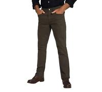 JP 1880 Pantaloni in Twill, vestibilità Normale, con 5 Tasche Chino, Verde Oliva Scuro, 52W x 34L Uomo