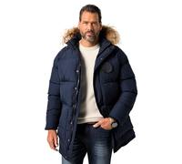 JP 1880 Parka Trapuntato JP1880 con Cappuccio, Pelliccia Sintetica e Applicazioni, Fino alla tg. 8XL Blu Scuro 7XL 841542130-7XL