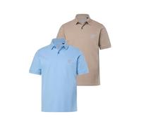 JP 1880 - Polo da Uomo, Taglie Forti, L-8XL, Basic, Confezione da 2, piqué, Cotone Pettinato