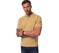 JP 1880 Polo da Uomo, Taglie Forti, L-8XL, Basic, Mezza Manica, piqué, L Fino a 10XL 702560, Sabbia, 7XL