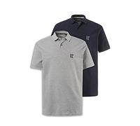 JP 1880 Polo Piquee, Confezione Doppia Uomo, Marina Scuro, 4XL