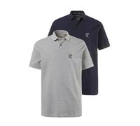 JP 1880 Polo Piquee, Confezione Doppia Uomo, Marina Scuro, 6XL