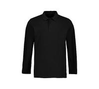 JP 1880 Poloshirt, Basic, Langarm, piqué, bis 8 XL Polo, Schwarz, 5XL Uomo