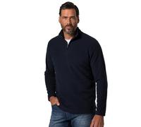 JP 1880 Troyer, Fleece, Stehkragen, Zipper Maglia di Tuta, Blu, XXXXL Uomo