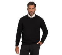 JP 1880 Pullover Rundhals Felpa, Nero, 5XL Uomo