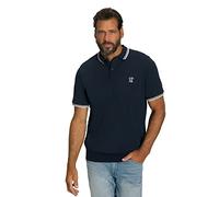 JP 1880 Polo Corte in piqué, a Mezza Manica, Fino a 8 XL Maglia, Blu Notte, XXXXXXXXL Uomo