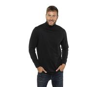 JP 1880 Maglia Basic JP1880 di Jersey con Maniche Lunghe e Collo da risvoltare, Fino alla tg. 7XL Nero 5XL 723303130-5XL