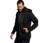 JP 1880 Softshelljacke mit Abnehmbarer Kapuze Giacca a Vento, Schwarz, 7XL Uomo