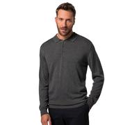 JP 1880 Strickpoloshirt, Merino, Flexnamic, 1/1 Pullover, Ardesia, XL Uomo