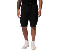 JP 1880 Sweat-cargobermuda, Elastikbund, Cargotaschen Pantaloni Casual, Nero, 6XL Uomo