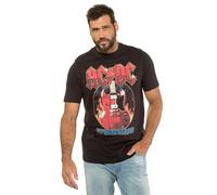 JP 1880 T-Shirt, Bandshirt, ACDC, Halbarm, Schwarz, 6XL Uomo