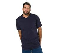 JP 1880 T-Shirt Basic in Jersey di Puro Cotone con Scollo a V, Fino alla tg. 8XL Blu Notte Scuro 7XL 702415750-7XL