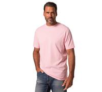 JP 1880 T-Shirt Basic di Cotone Pettinato con Scollo a Girocollo, Disponibile Fino alla Taglia 8XL Rosa 5XL 702558502-5XL