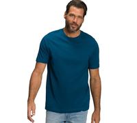 JP 1880 T-Shirt Basic di Cotone Pettinato con Scollo a Girocollo, Disponibile Fino alla Taglia 8XL Verde Blu 7XL 702558768-7XL