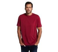 JP 1880 T-Shirt Basic di Cotone Pettinato con Scollo a Girocollo, Disponibile Fino alla Taglia 8XL Rosso Scuro XXL 702558540-XXL