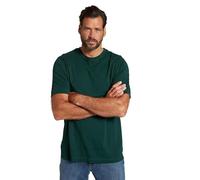 JP 1880 T-Shirt Basic di Cotone Pettinato con Scollo a Girocollo, Disponibile Fino alla Taglia 8XL Verde Scuro 4XL 702558442-4XL
