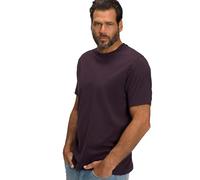 JP 1880 T-Shirt Basic in Puro Cotone Girocollo con Logo sul Petto Violetto 5XL