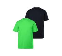JP 1880 T-Shirt Basic di Puro Jersey in Confezione Doppia con Scollo a Girocollo e Taglio Comodo, Fino alla tg. 8XL Verde Mela 3XL 702637431-3XL