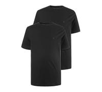 JP 1880 T-Shirt Basic di Puro Jersey in Confezione Doppia con Scollo a Girocollo e Taglio Comodo, Fino alla tg. 8XL Nero L 702637130-L