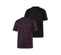 JP 1880 T-Shirt Basic JP1880 in Confezione Doppia con Scollo a Girocollo, Disponibili Fino alla tg. 8XL Violetto Scuro 8XL 702637120-8XL