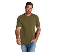 JP 1880 T-Shirt Basic JP1880 con Scollo a V, Disponibile Fino alla tg. 8XL Cachi Scuro XXL 702415430-XXL