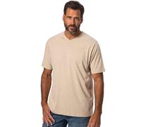 JP 1880 T-Shirt Basic JP1880 con Scollo a V, Disponibile Fino alla tg. 8XL Natura Melange 7XL 702415201-7XL