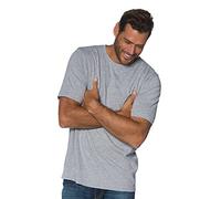 JP 1880 T-Shirt Basic in Puro Cotone con Scollo a Girocollo e Logo JP1880 sul Petto, Fino alla tg. 8XL Grigio mélange 3XL 702558123-3XL