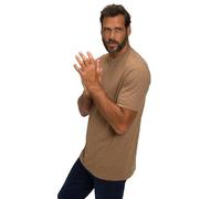 JP 1880 T-Shirt Basic di Cotone Pettinato con Scollo a Girocollo, Disponibile Fino alla Taglia 8XL Marrone Chiaro 3XL 702558322-3XL