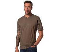 JP 1880 T-Shirt Basic JP1880 con Scollo a V, Disponibile Fino alla tg. 8XL brunastro L 702415343-L