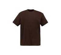 JP 1880 T-Shirt Basic in Puro Cotone con Scollo a Girocollo e Logo JP1880 sul Petto, Fino alla tg. 8XL Marrone Mogano 7XL 702558115-7XL