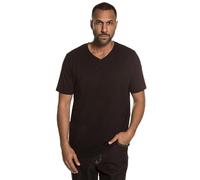 JP 1880 T-Shirt Basic con Scollo a V e Mezze Maniche in Confezione Doppia, Disponibili Fino alla tg. 8XL Nero 7XL 711318130-7XL