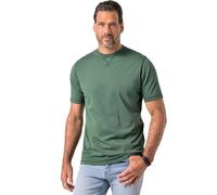 JP 1880 T-Shirt dal Look Vintage con Ricamo e Mezze Maniche Verde Scuro L 834459447-L