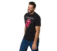JP 1880 T-Shirt dedicata alla Band Rolling Stones con Mezze Maniche Nero 6XL 716623100-6XL