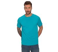 JP 1880 T-Shirt Basic di Cotone Pettinato con Scollo a Girocollo, Disponibile Fino alla Taglia 8XL Turchese Scuro 3XL 702558753-3XL