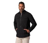 JP 1880 Uomo, colletto camicia, tasche con patta, Nero, XL