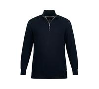 JP 1880 Mens Taglie Forti Menswear L-8XL Stricktroyer, Colletto Alto, Cerniera, Maniche Lunghe 716842, Blu Oltremare Scuro, XXXXL