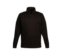 JP 1880 uomo taglie forti Troyer maglia pile collo troyer con bottoni