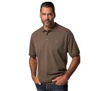 JP 1880, Uomo, Taglie Grandi, Polo Bauchfit, Marrone, XXXXXL