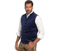 JP 1880 Vest, Costume, Velluto, Colletto Alto, Maglia Indietro, Fino alla Taglia 70 Cm Gilet, Blu Scuro, 64 Große Größen Uomo