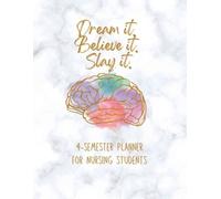Jp Johnson Dream it Believe it Slay it Student Nurse Planner (Tascabile)