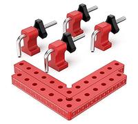 Jpdisdd Squadre di Posizionamento un 90 Gradi Morsetti Ad Angolo Retto, Morsetto Angolare un L nel Lega di Alluminio Strumento di Serraggio per Falegname per la Lavorazione del Legno