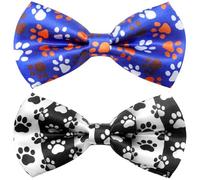 JpGdn 2 pz/confezione per cani papillon collare allegato diapositive ciondoli per cani di piccola taglia cagnolini cuccioli gatti grande razza collo fiocchi staccabili compleanno festa accessori