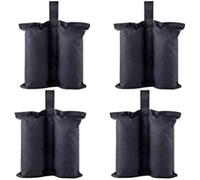 JPJYE Sacchi per pesi per ripari istantanei resistenti, di alta qualità, per gazebo, per gambe della tenda, borsa per i piedi ponderati (Medium -4, nero)