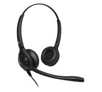 JPL Cuffia 502S-USB monofonica, con cavo, certificazione unificata, plug & play universale, controllo in linea, microfono a cancellazione del rumore (ideale per lavoratori domestici remoti) - nero